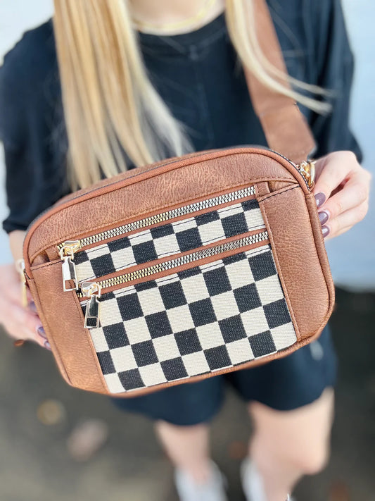 Rustic Check Crossbody
