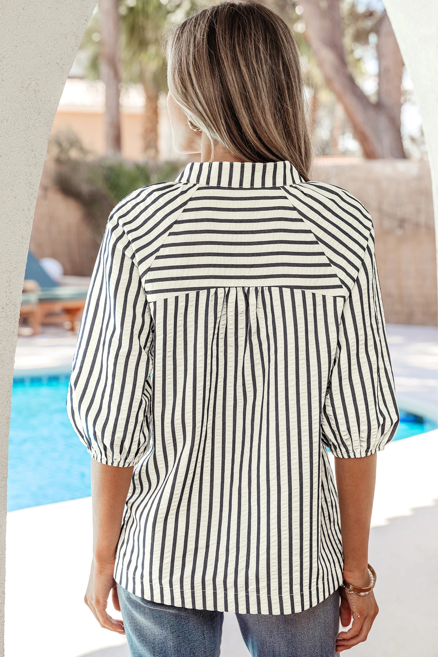 Southern Bloom Stripe Top - PRE ORDER