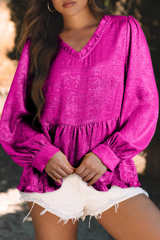 Radiant Charm Metallic Blouse - PRE ORDER