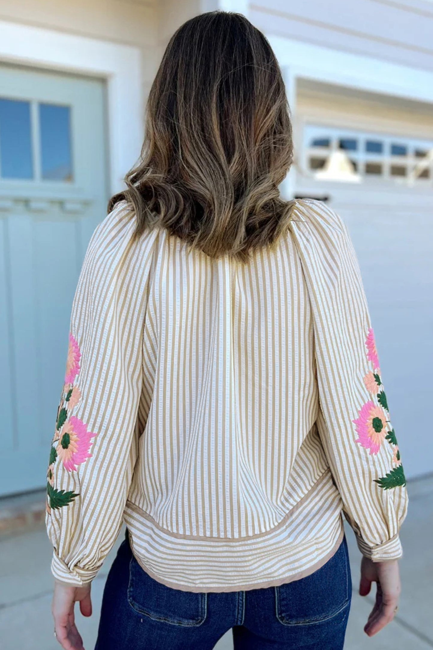 Southern Bloom Stripe Top - PRE ORDER