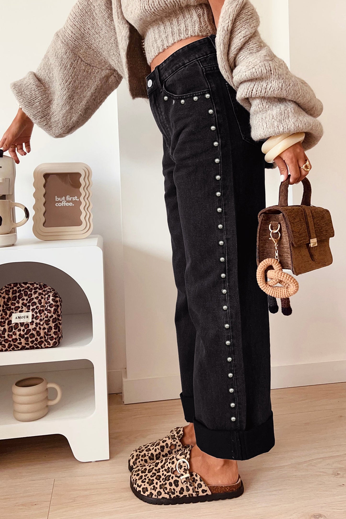 Silver Belle Studded Jeans - PRE ORDER
