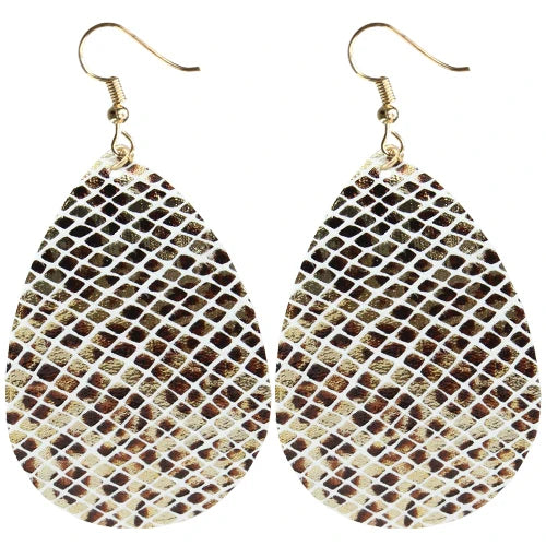 Wild Luxe Teardrop Earrings in Gold