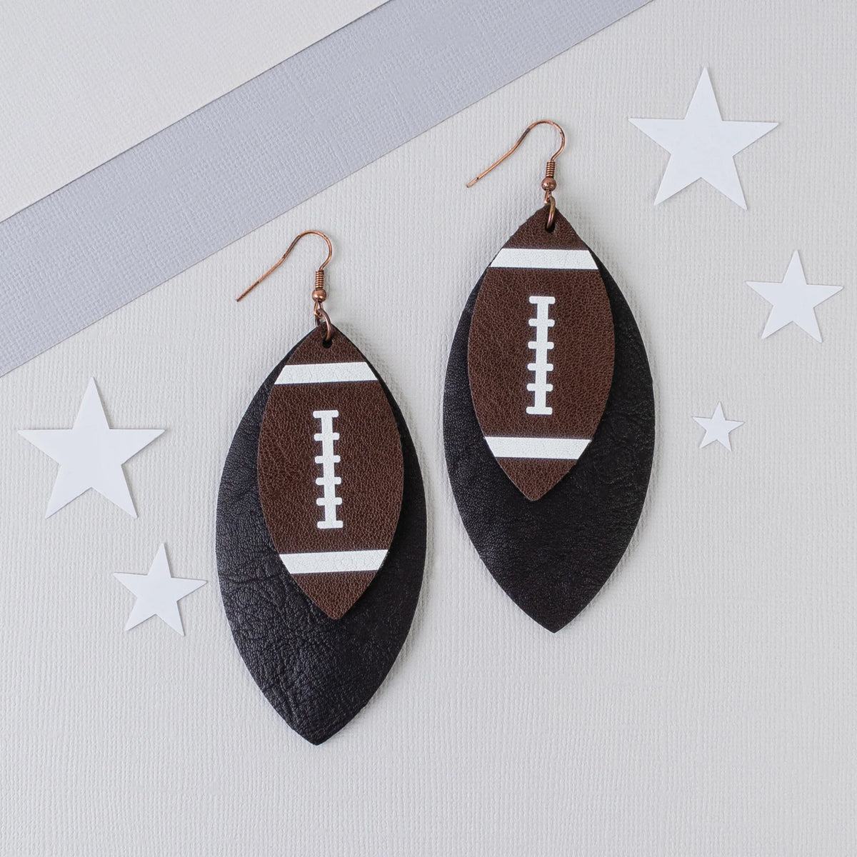 Team Spirit Football Earrings