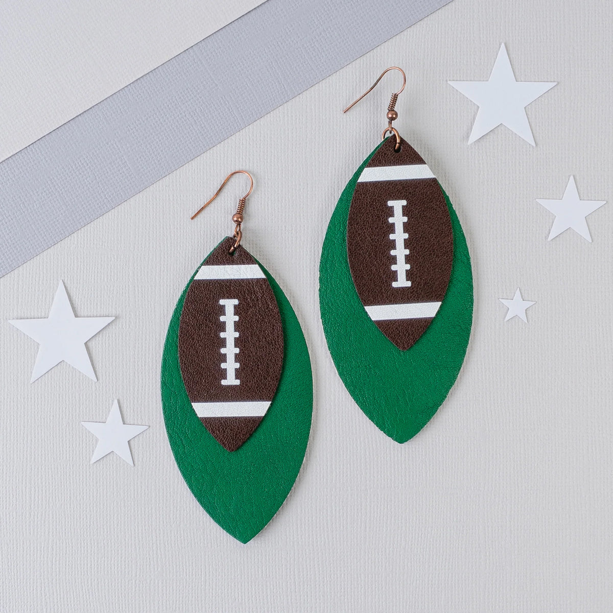 Team Spirit Football Earrings
