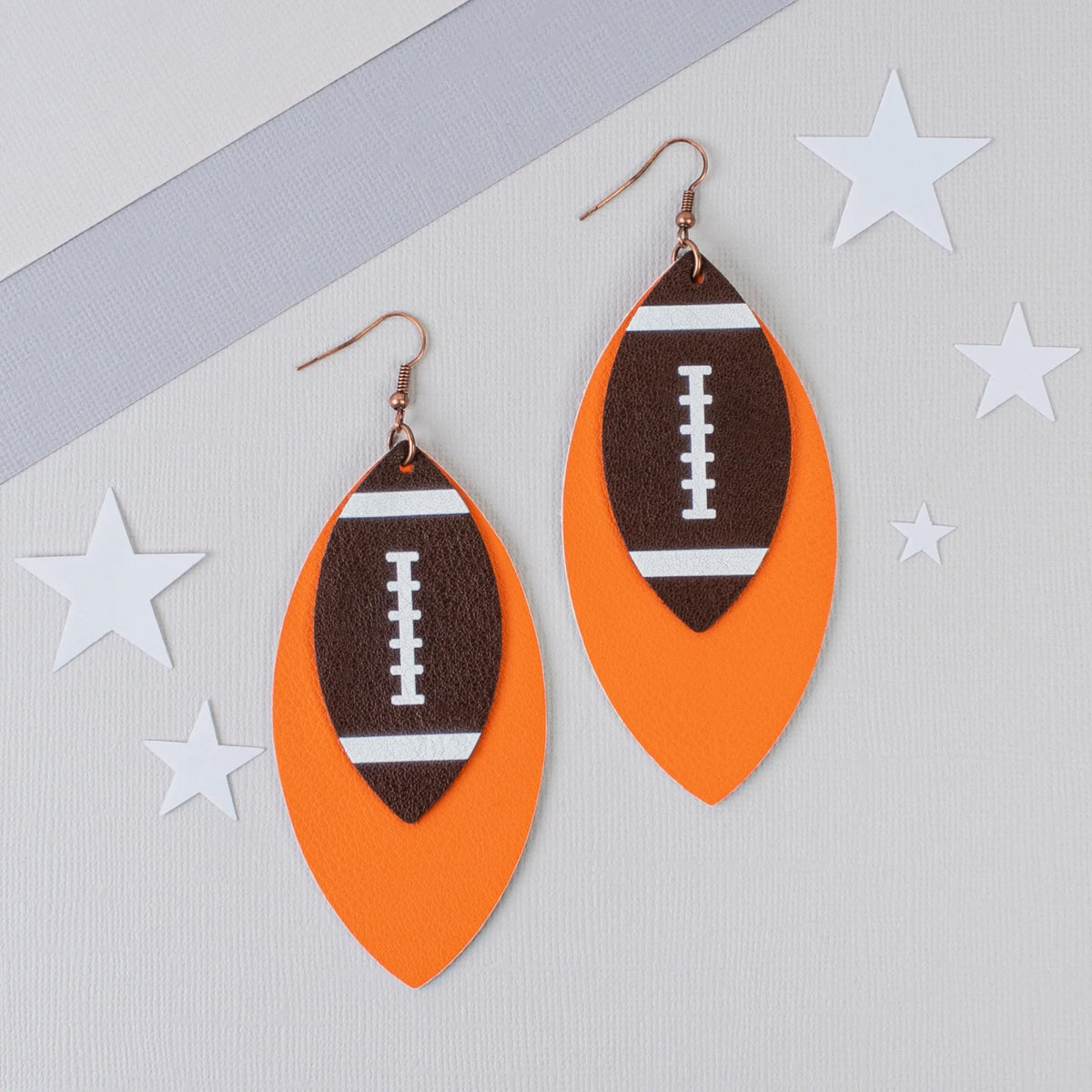 Team Spirit Football Earrings
