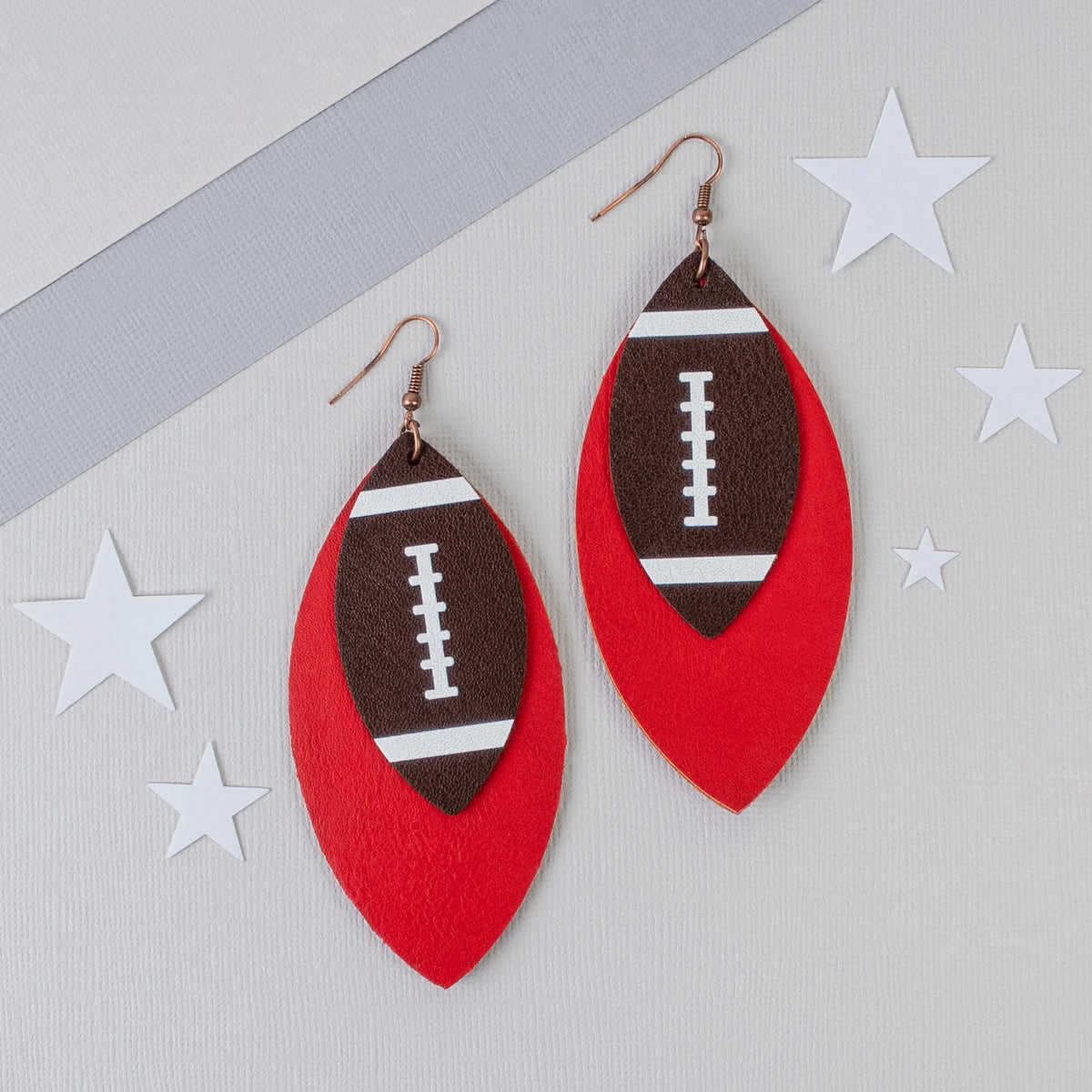 Team Spirit Football Earrings