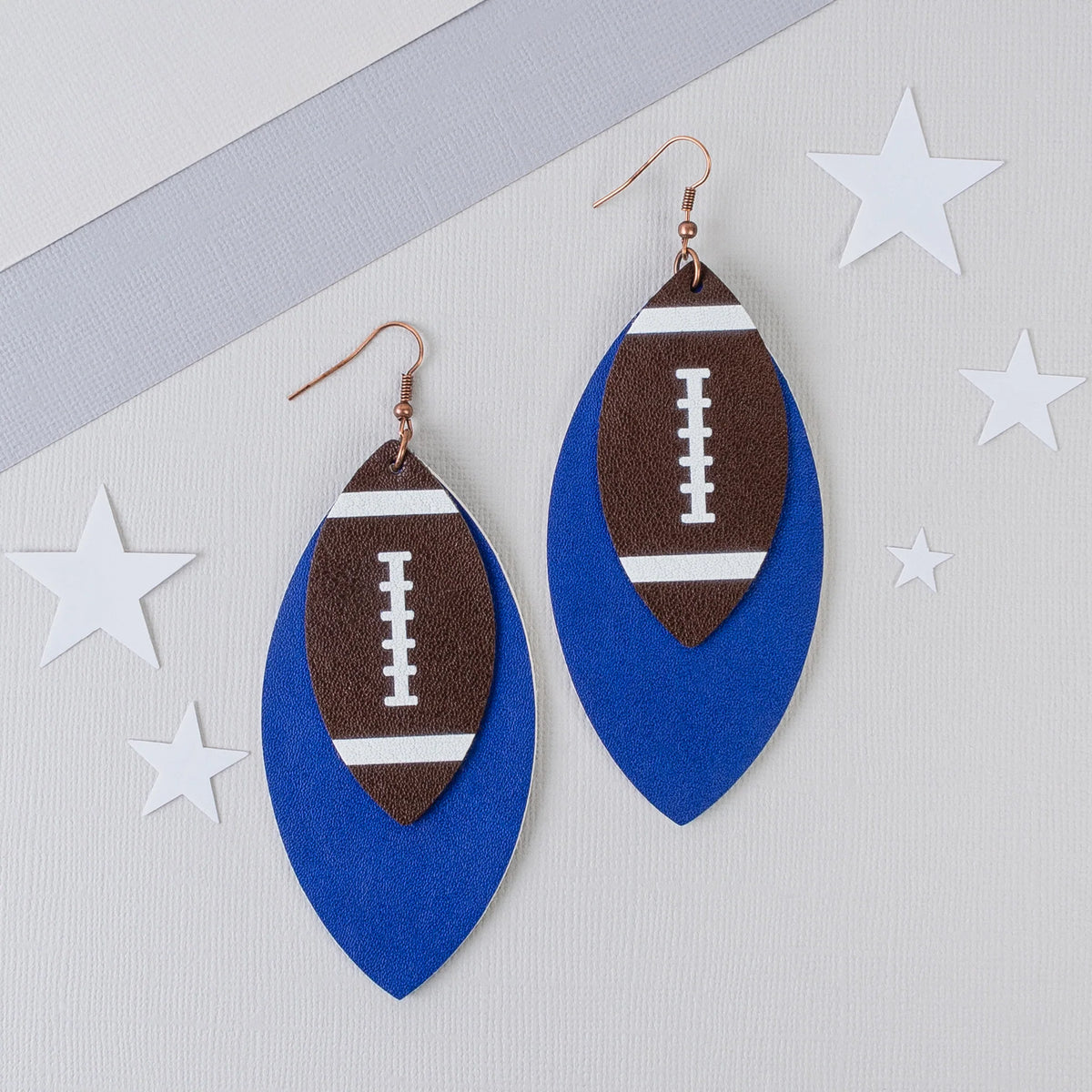 Team Spirit Football Earrings