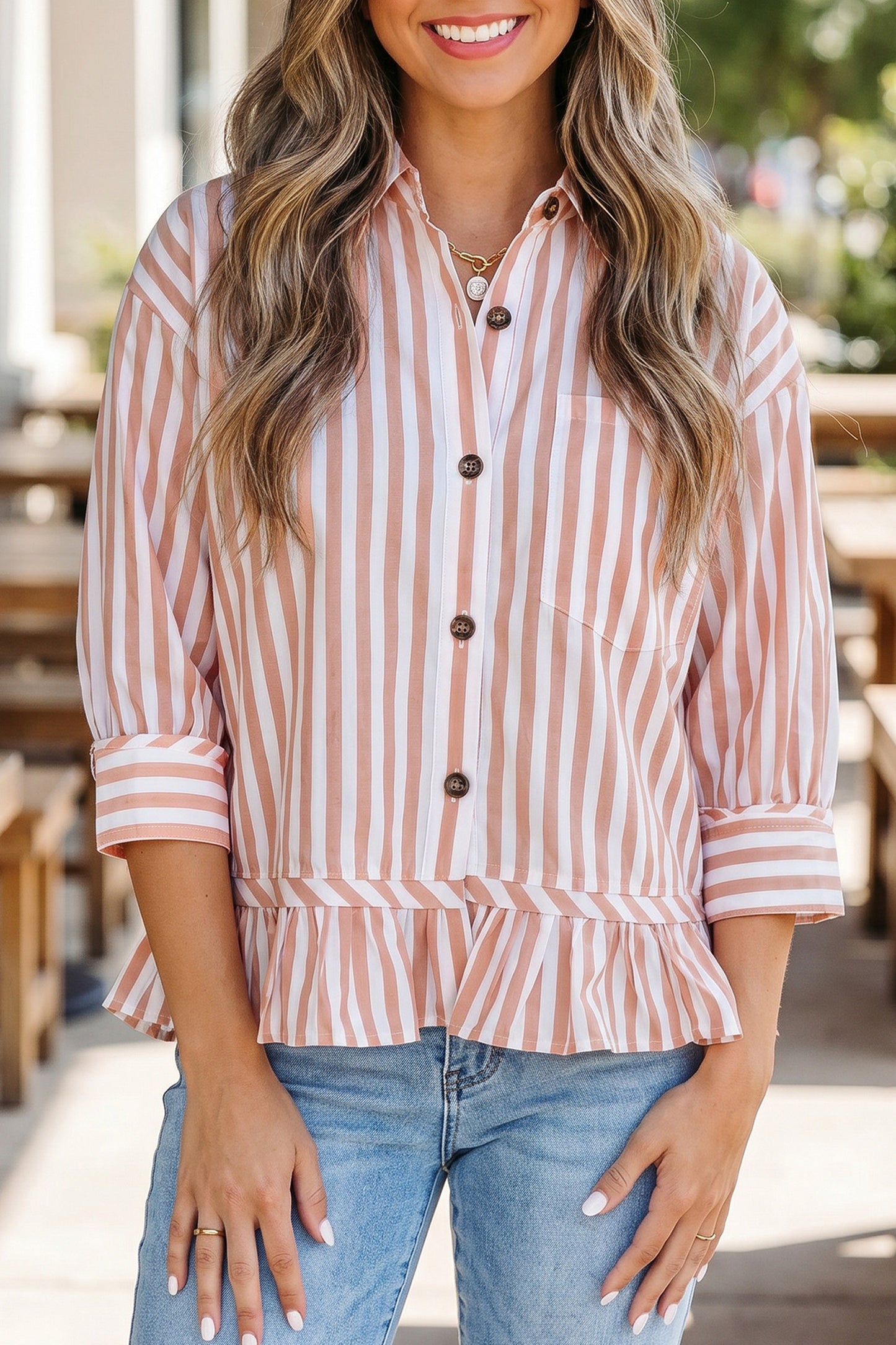 Savannah Stripe Blouse