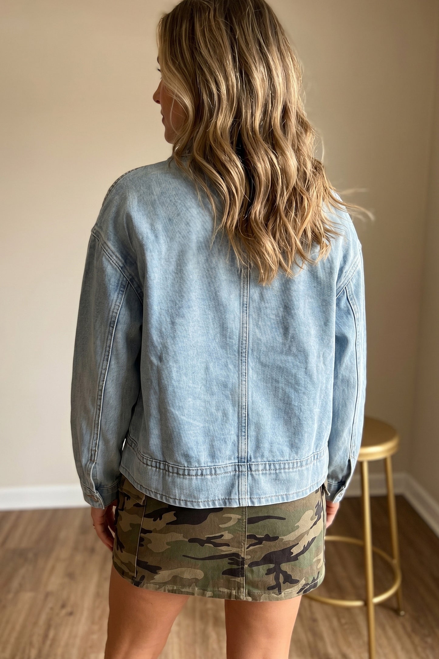 Willow Drawstring Denim Jacket - PRE ORDER