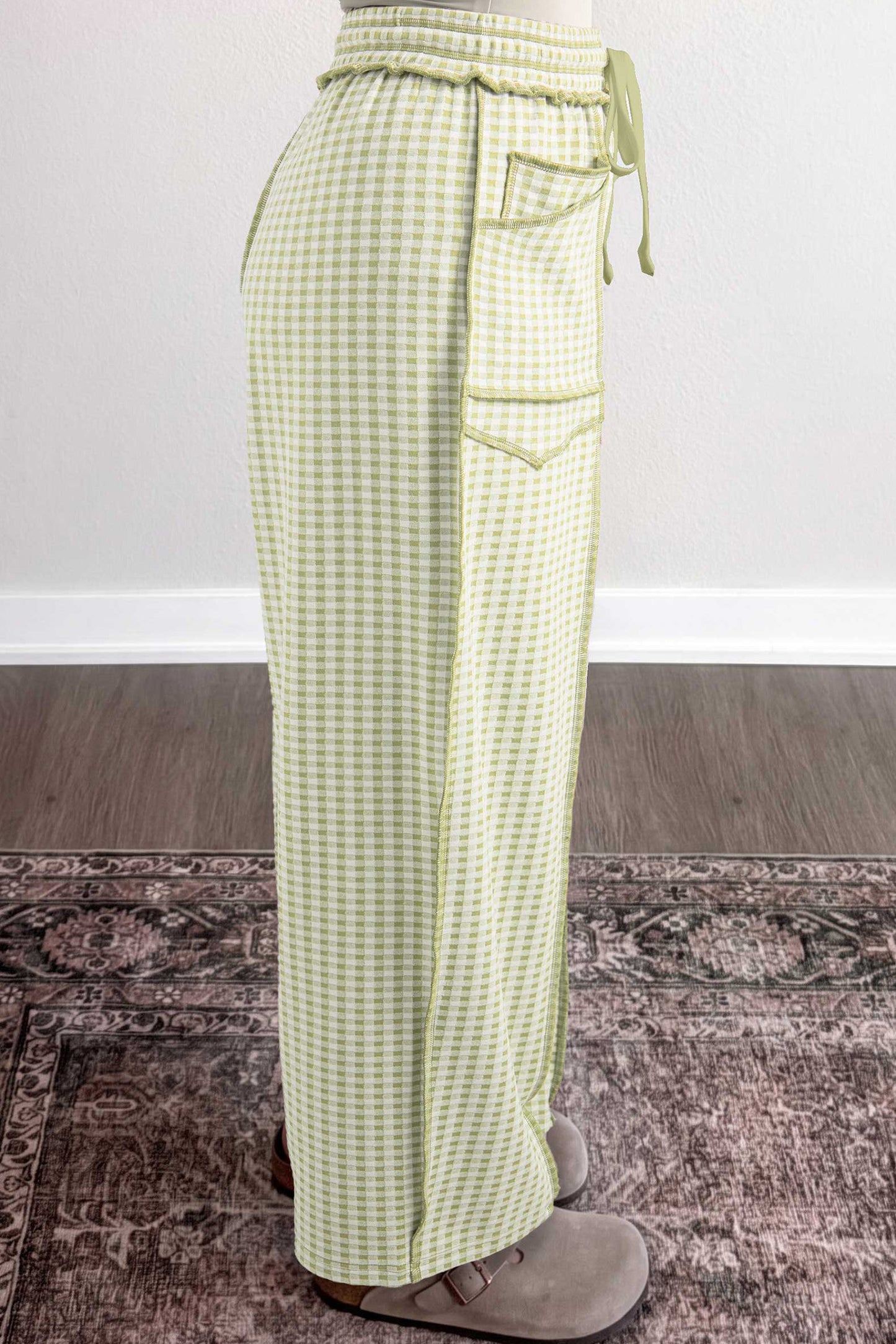 Minty Autumn Plaid Pants - PRE ORDER