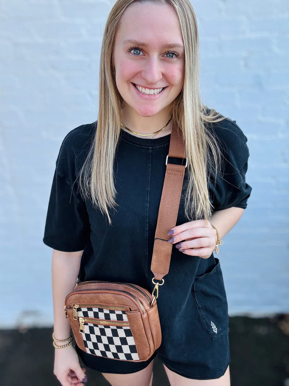 Rustic Check Crossbody