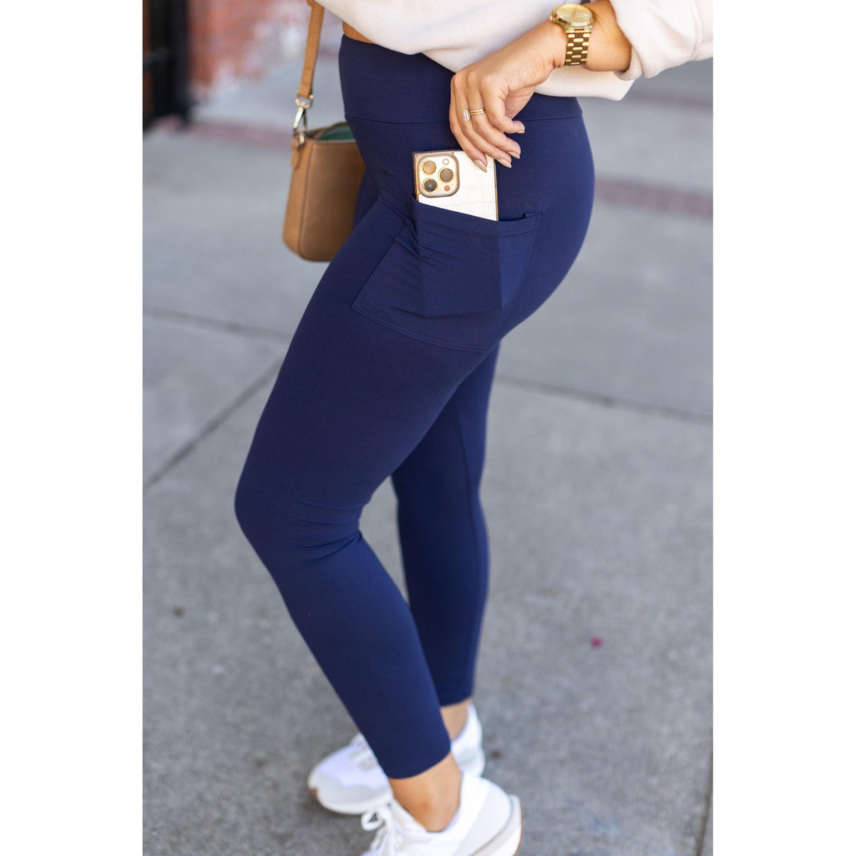 Nyla Navy Leggings - PRE ORDER