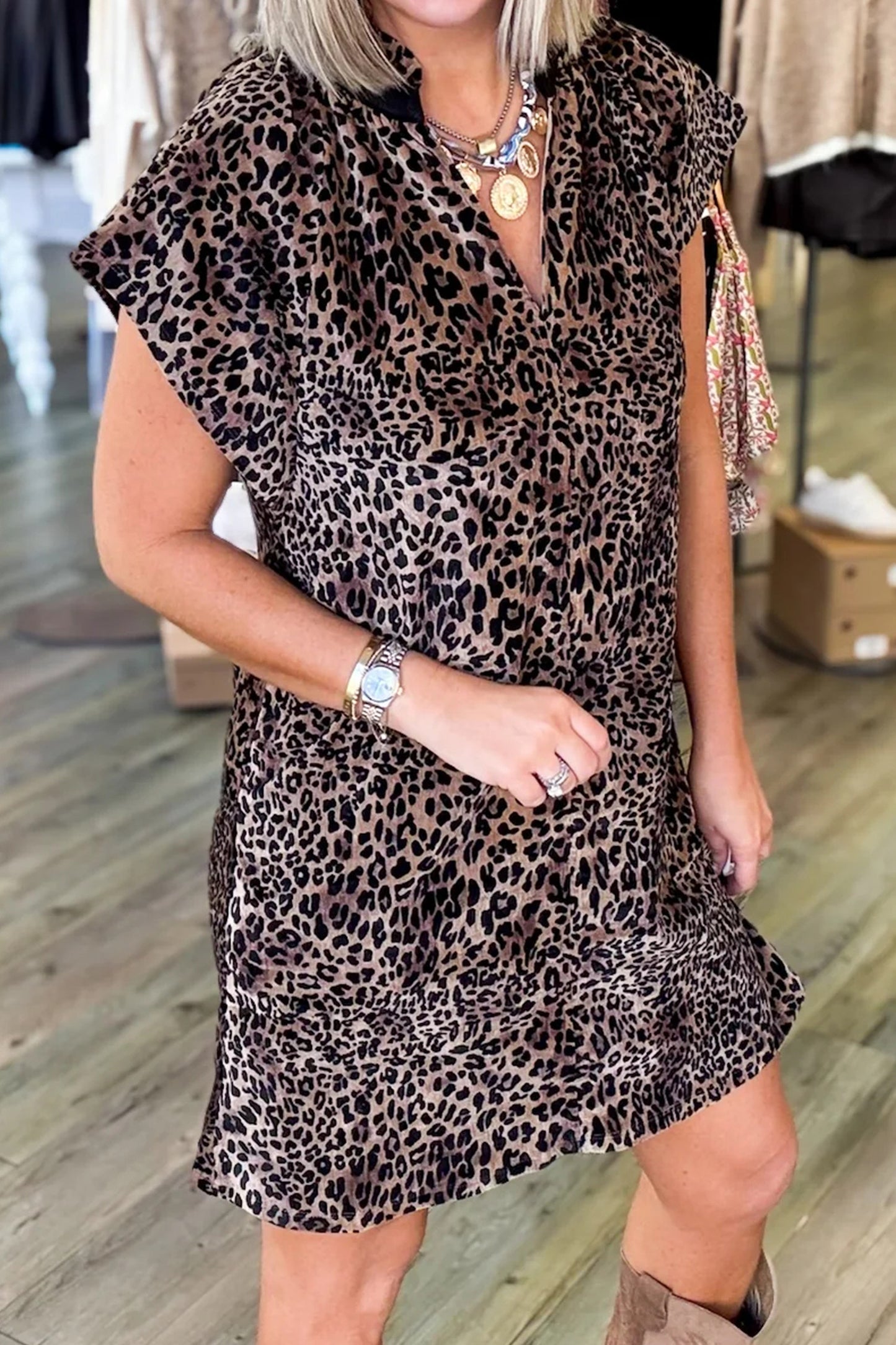 Cheetah Charm Dress - PRE ORDER