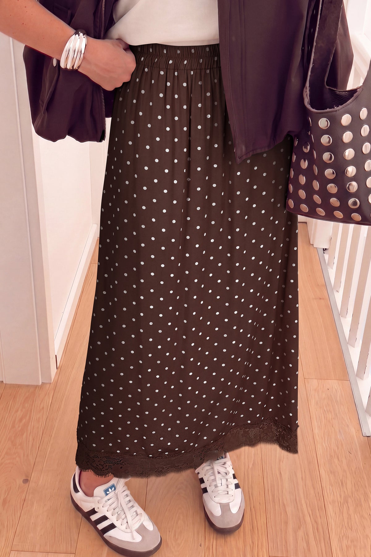 Polka Dot Lace Charm Skirt - PRE ORDER