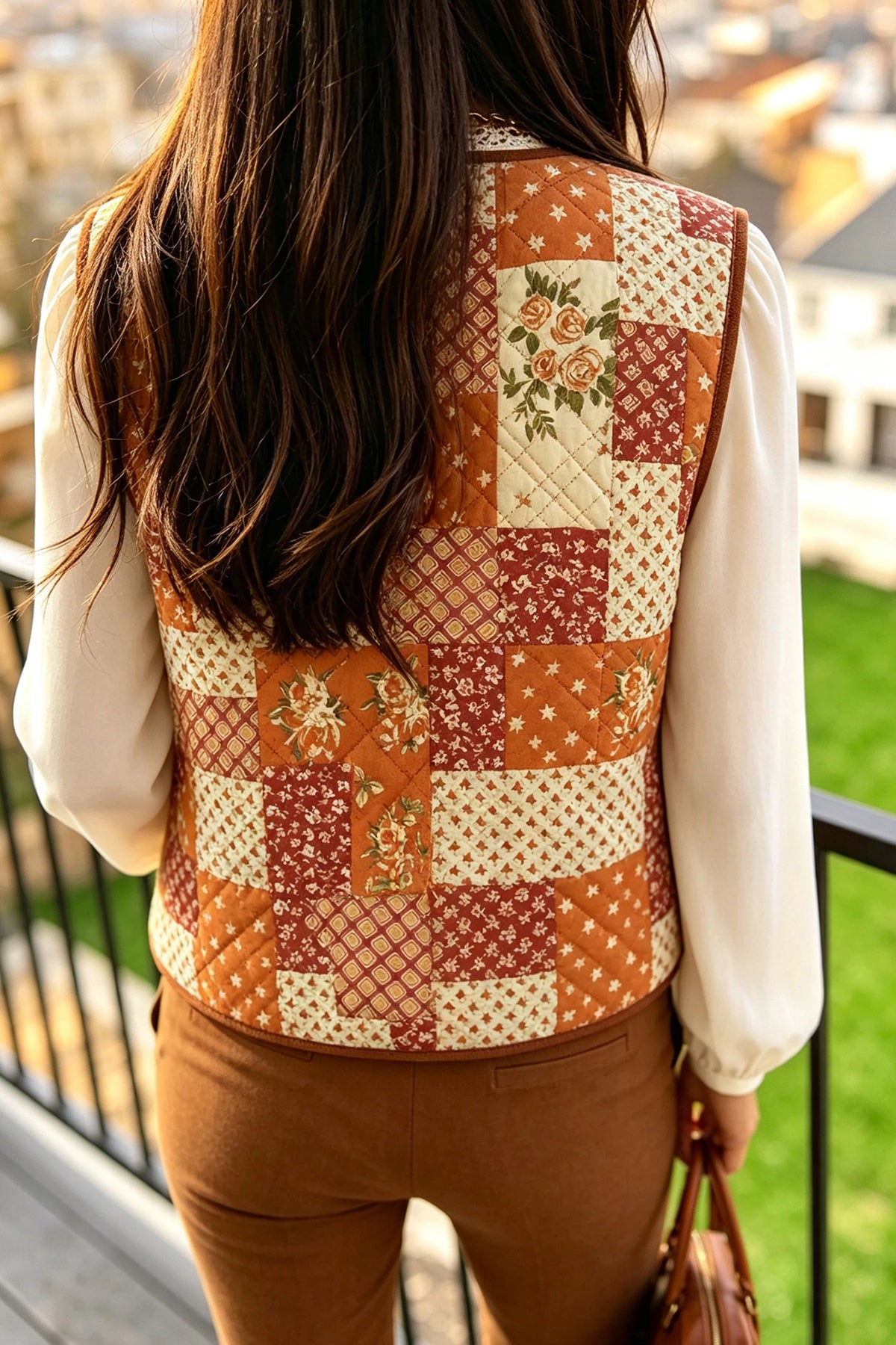 Autumn Patchwork Vest - PRE ORDER