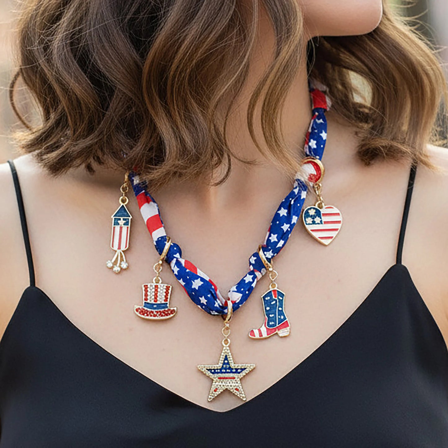 Liberty Spark Scarf Necklace