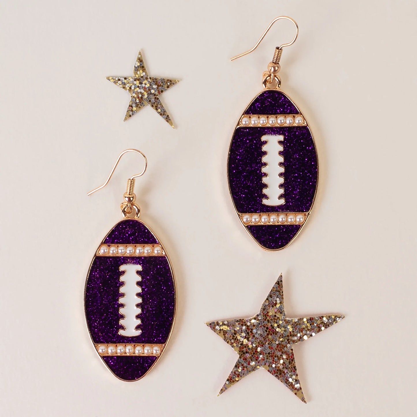 The Touchdown Pearls Earrings