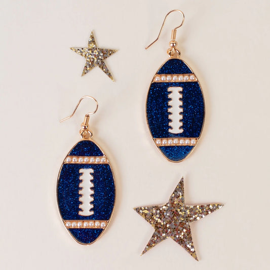 The Touchdown Pearls Earrings