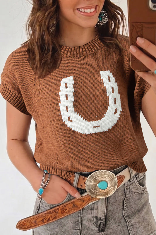 Lucky Horseshoe Sweater Vest - PRE ORDER