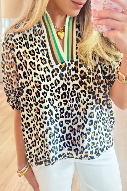 Leopard Luxe Blouse