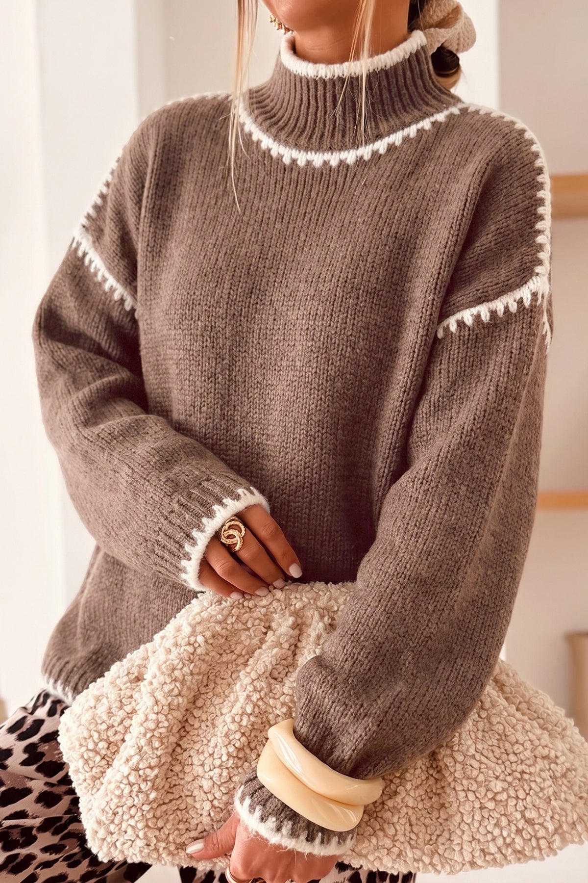 Cozy Colorblock Sweater - PRE ORDER