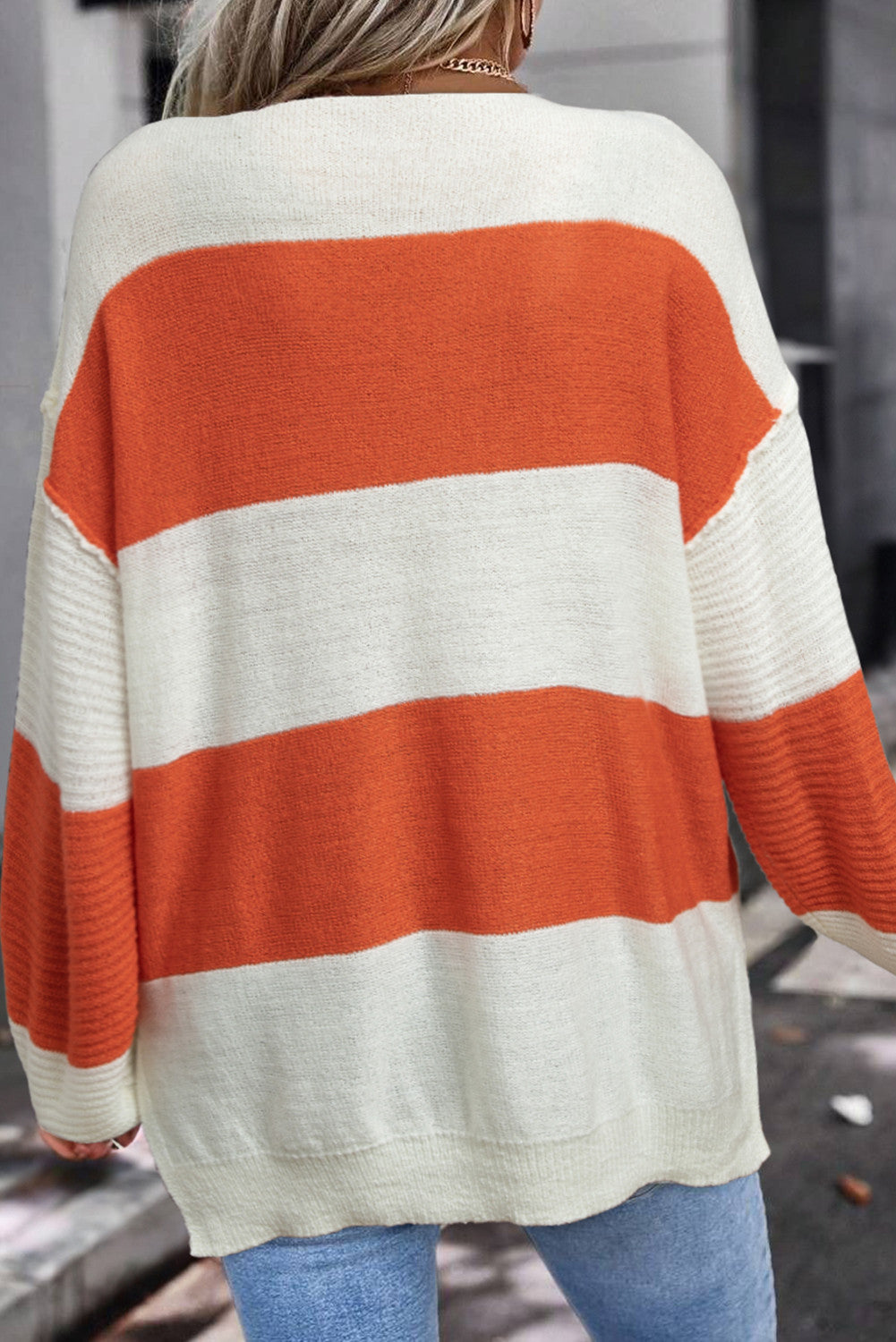 Pumpkin Stripe Sweater - PRE ORDER