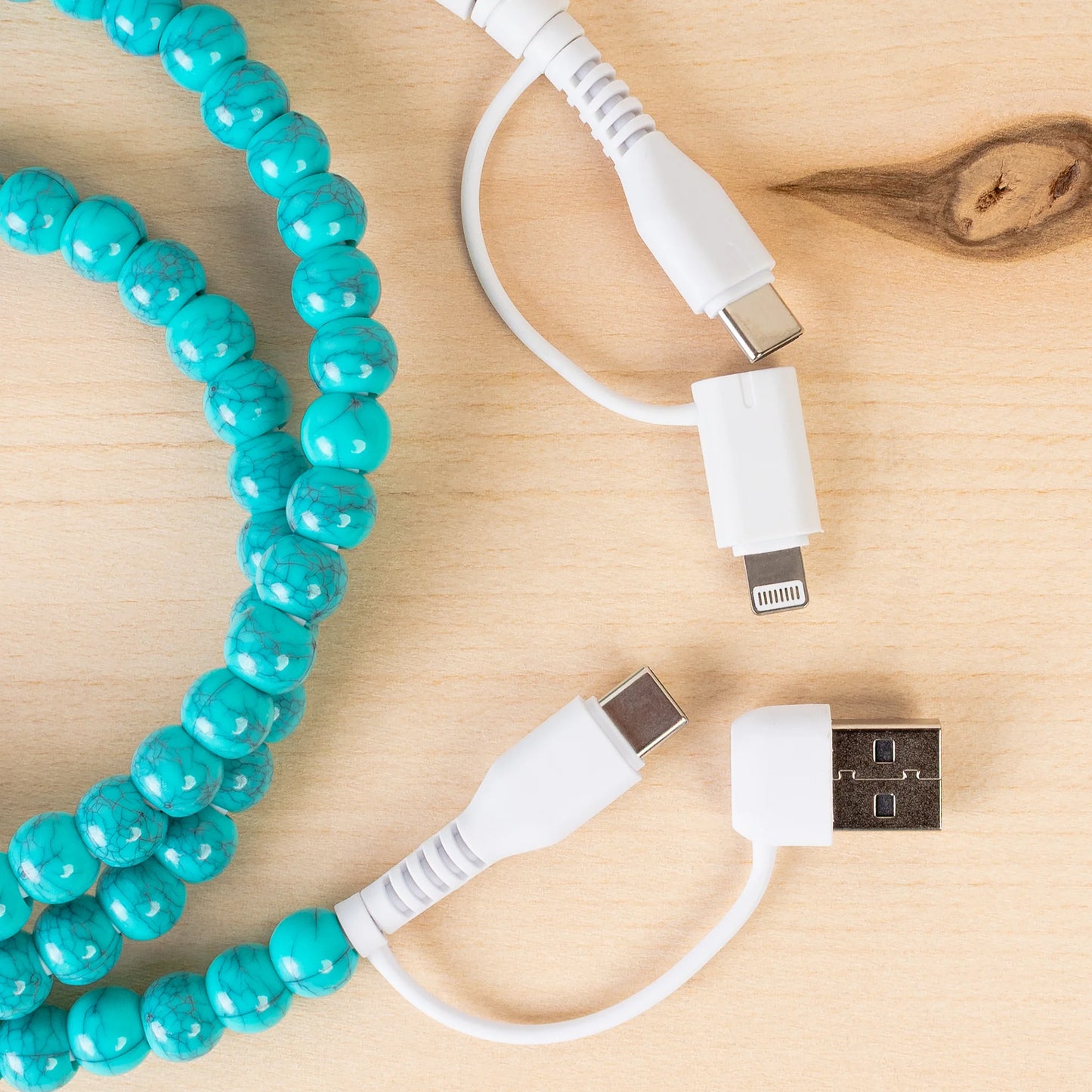 4-in-1 Beaded Charging Cable