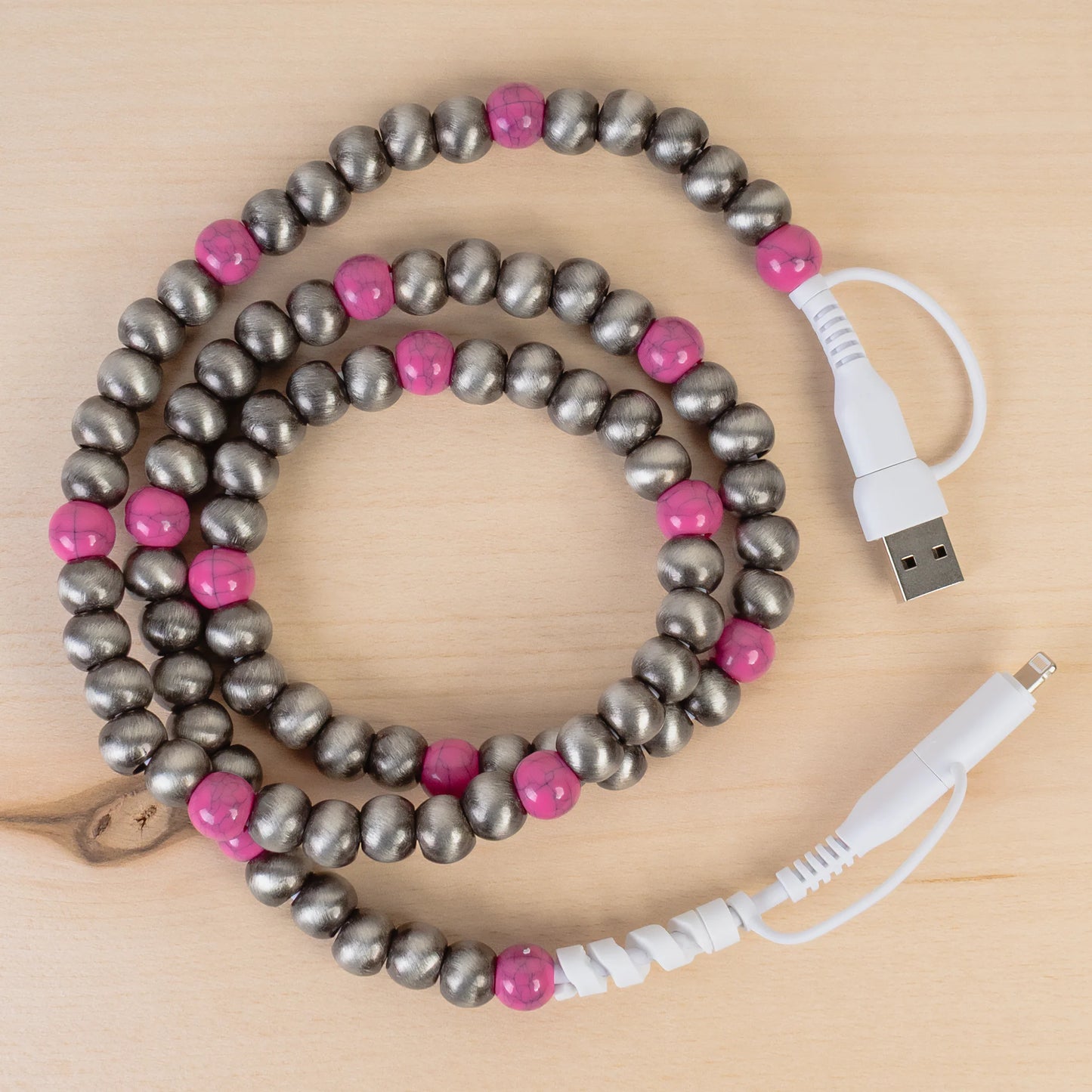 4-in-1 Beaded Charging Cable