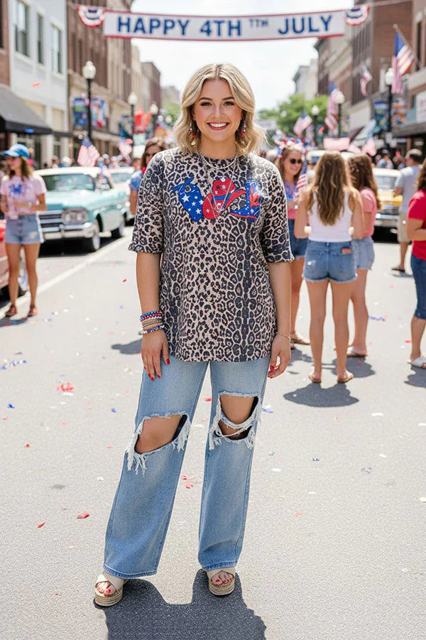 Stars, Stripes & Spurs Top