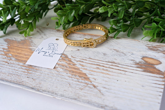 Gold Buckle Bracelet