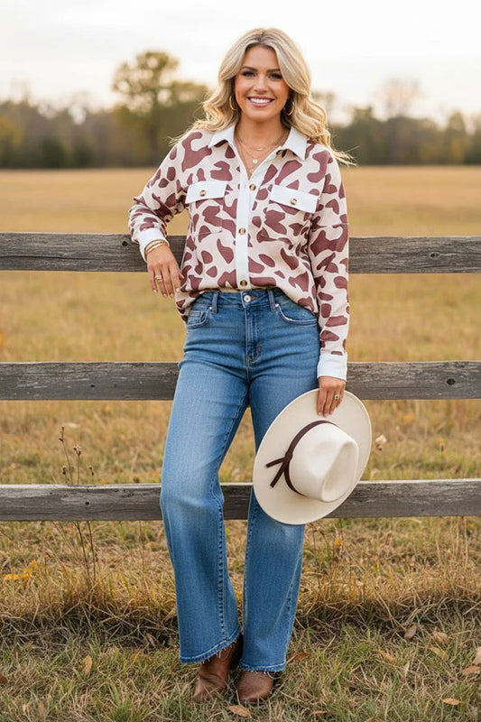 Cowgirl Country Button-Up Top