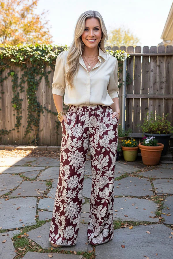 Wildflower Rodeo Wide-Leg Pants