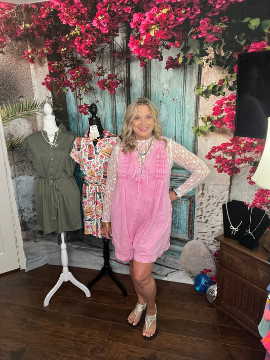 Pretty in Pleats Romper