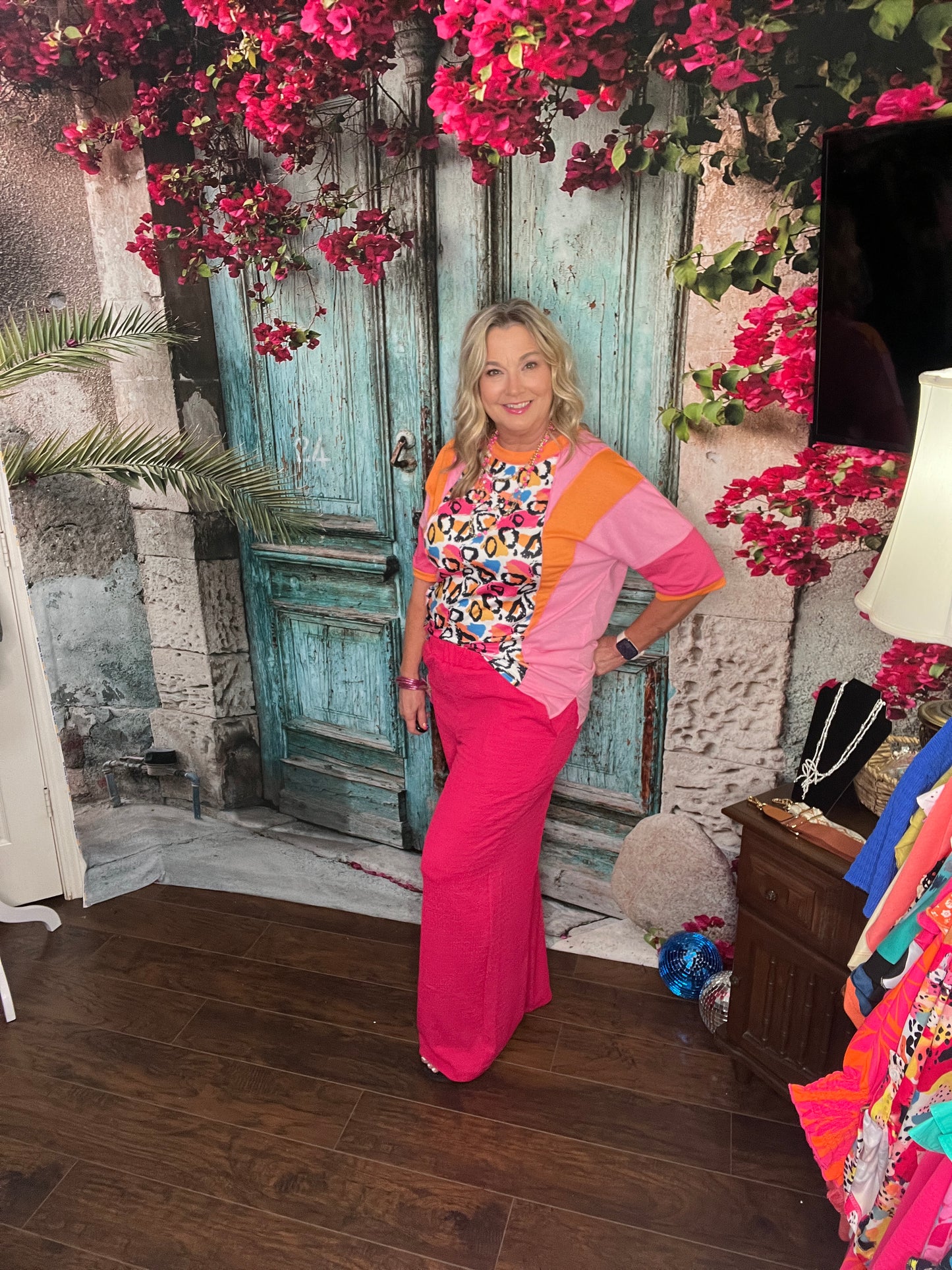 Summer Stroll Pants - Hot Pink