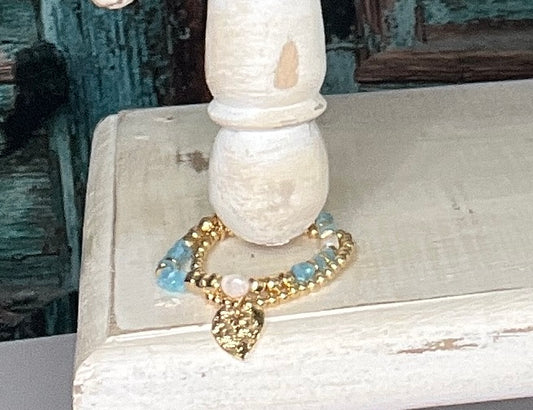 The Blue Belle Heart Bracelet Set