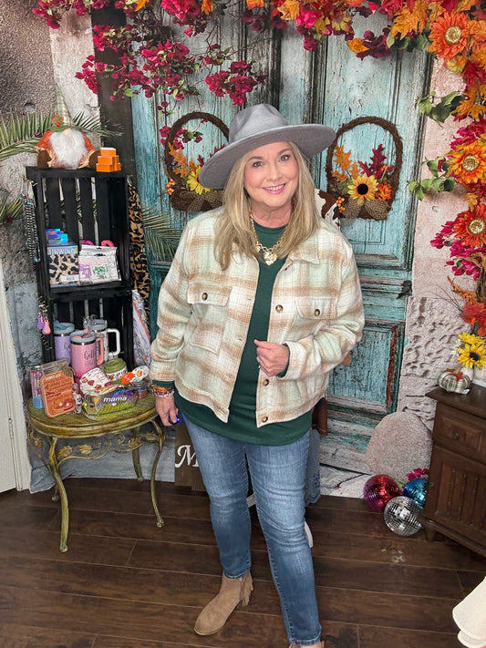 Cozy Trails Plaid Jacket
