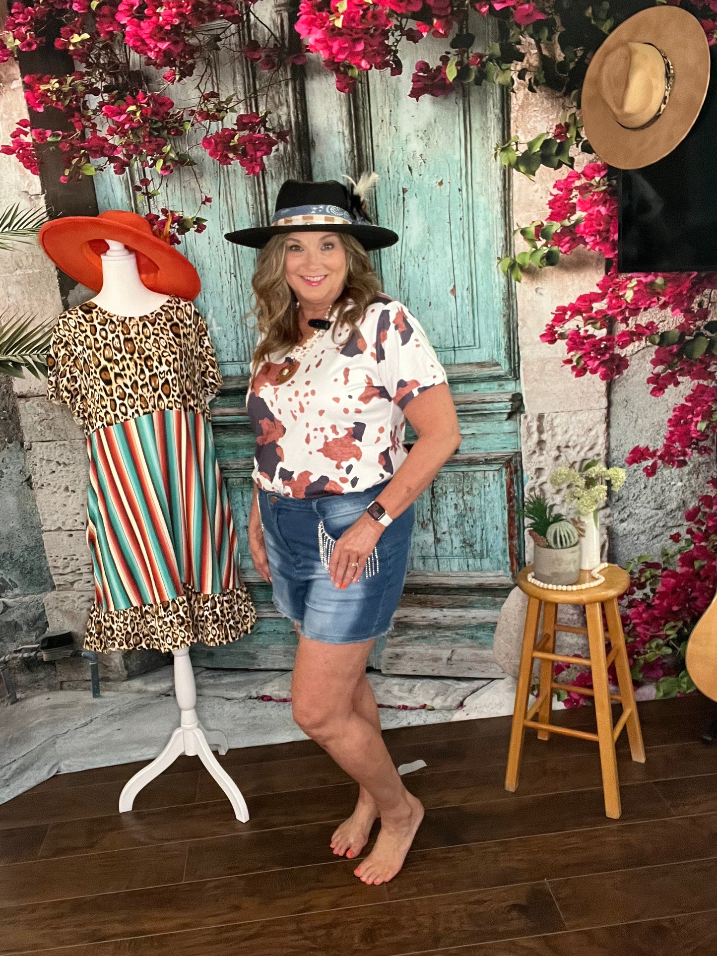 Cow Print Top