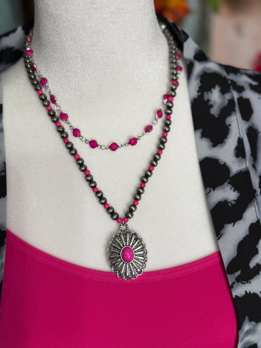 Pink Horizon Necklace