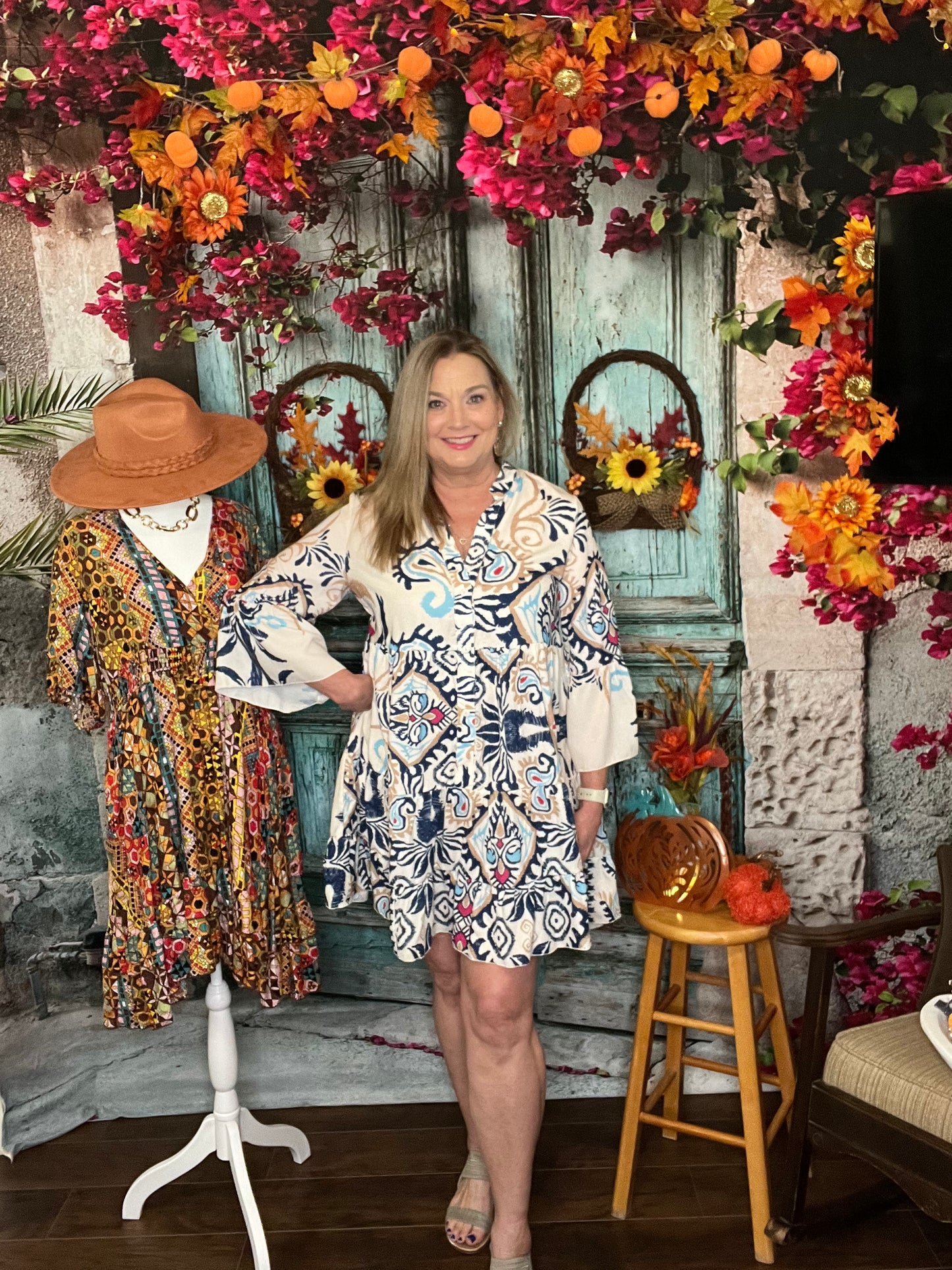 Tribal Scroll Dress - Pre-Orders