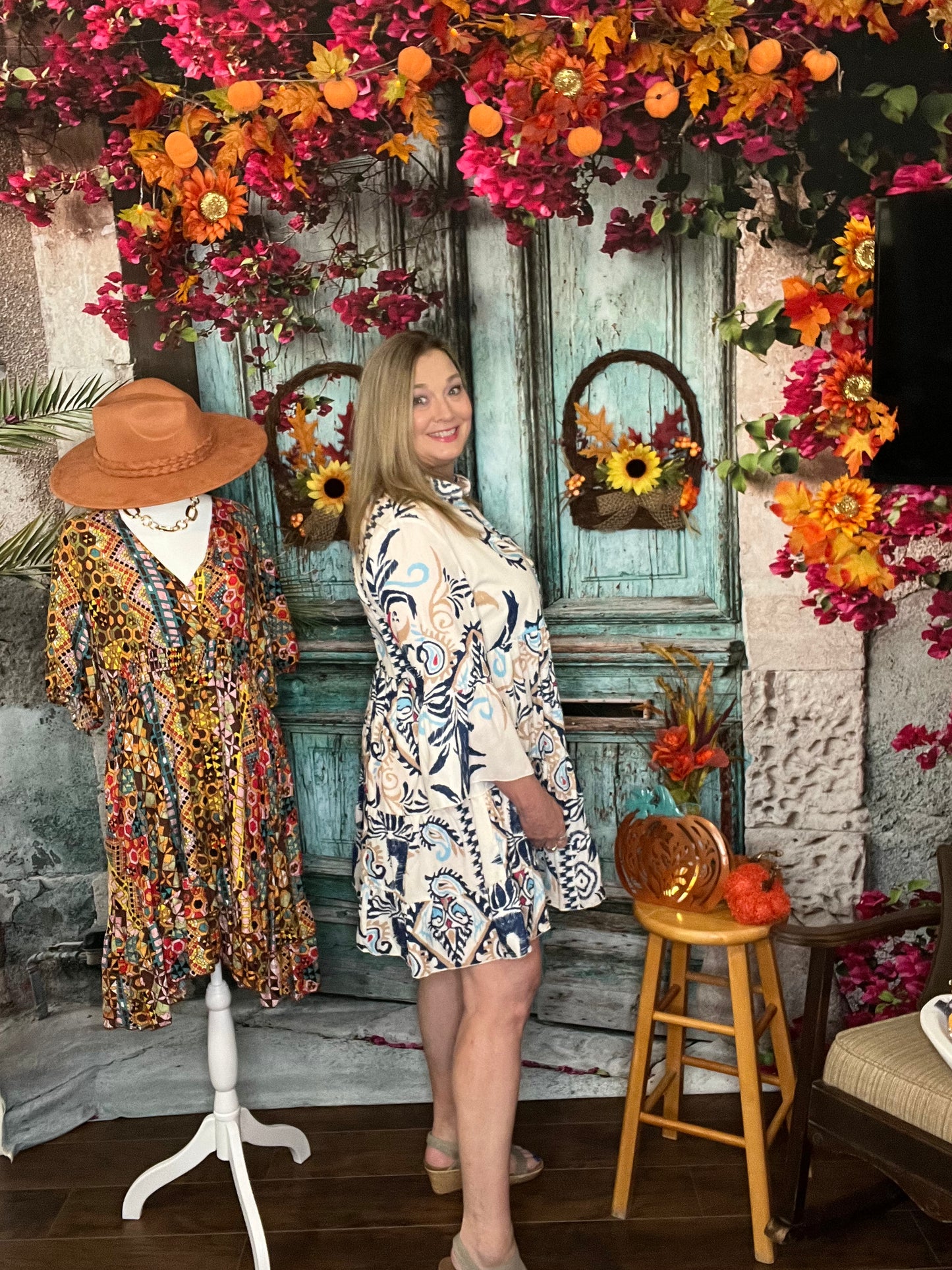 Tribal Scroll Dress - Pre-Orders