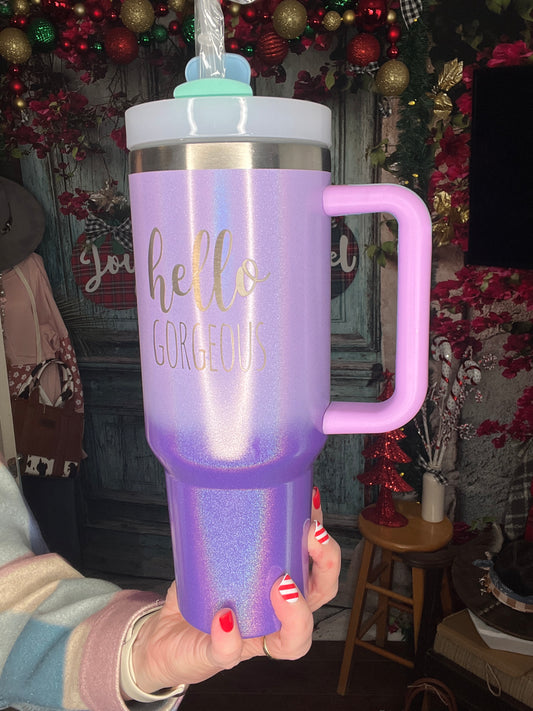 Hello Gorgeous 40oz Handle Cup