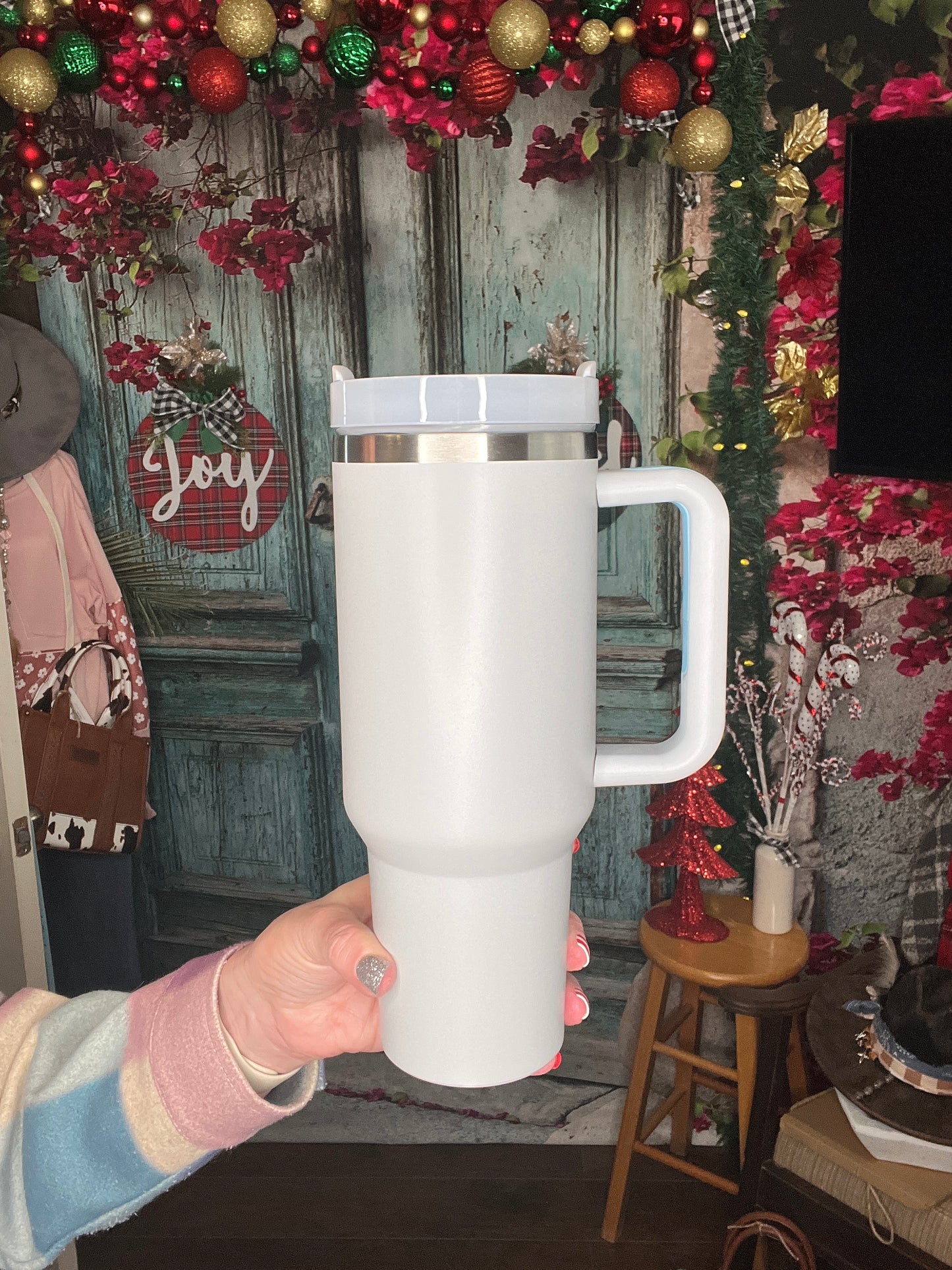 Gray 40oz Handle Cup