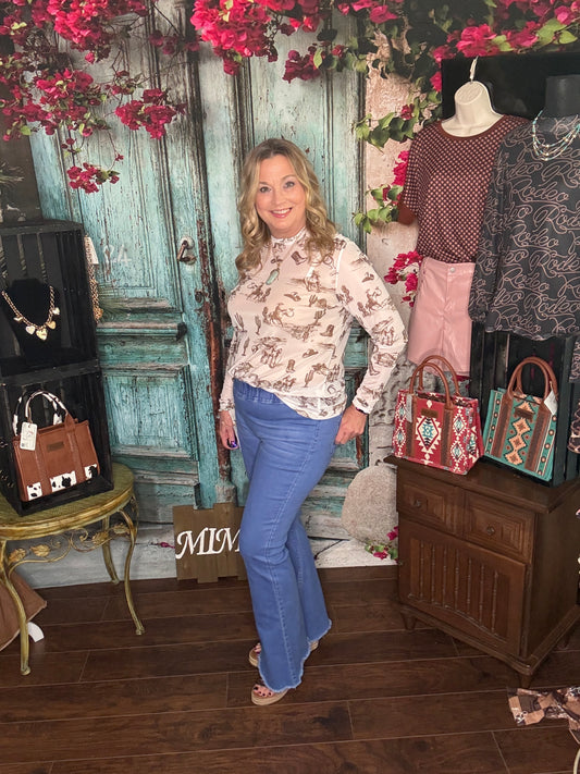 Bluebonnet Breeze Flare Jeans
