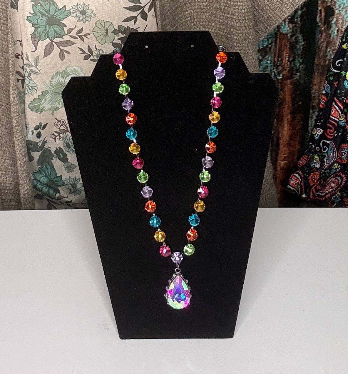 Rainbow Radiance Crystal Necklace