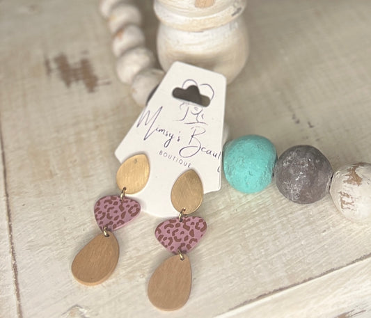 Layered Luxe Cheetah Earrings