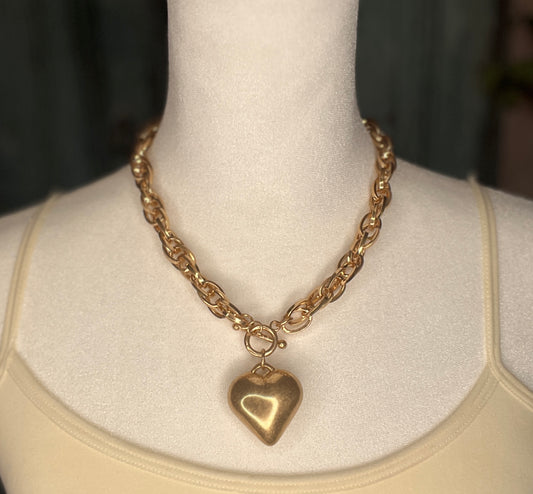 Puffy Heart Necklace