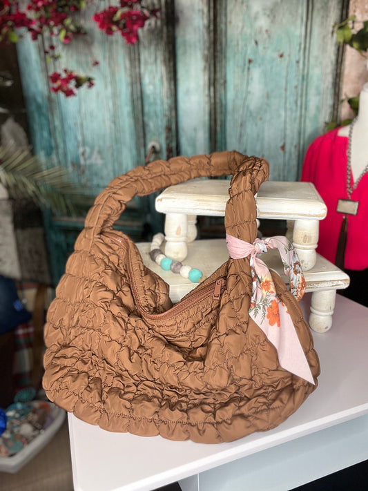 Cozy Luxe Puff Tote