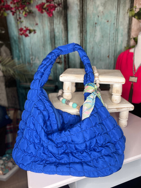 Cozy Luxe Puff Tote
