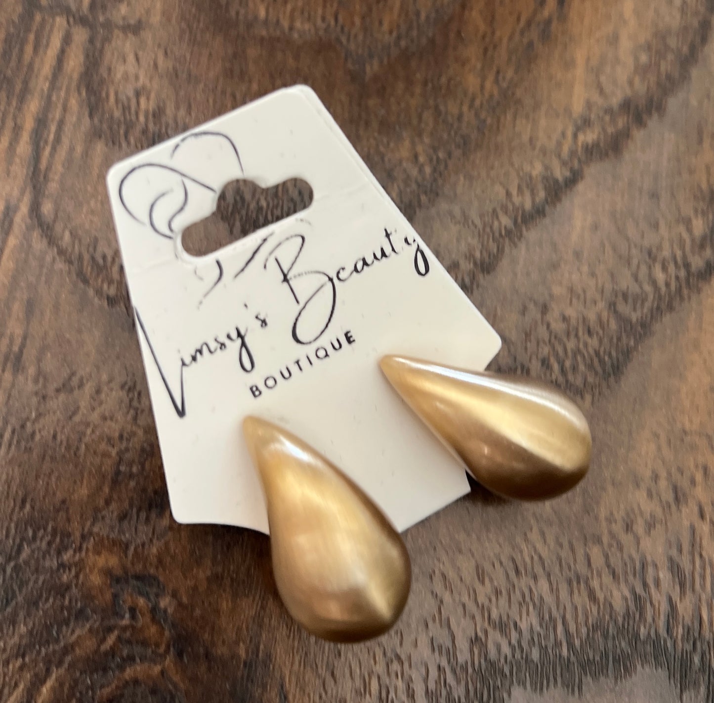 Luxe Teardrop Studs