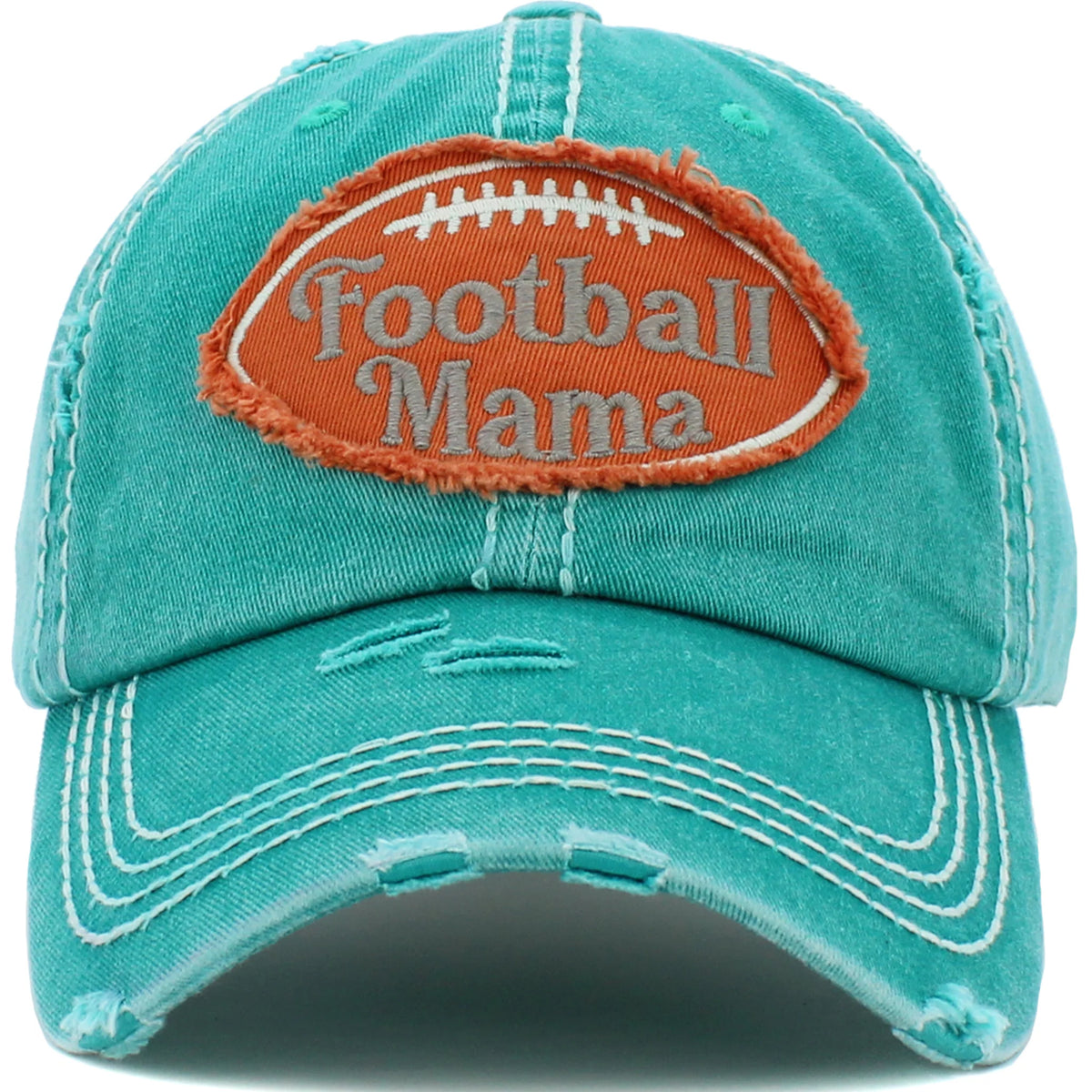 Football Mama Distressed Hat